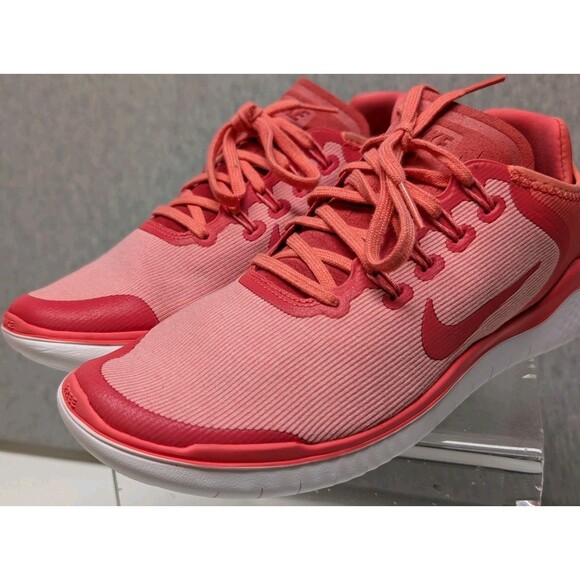 Womens Nike Free Sz 8 Coral Pink Athletic Running Sneakers Shoes Ah5208-800 - Picture 1 of 9